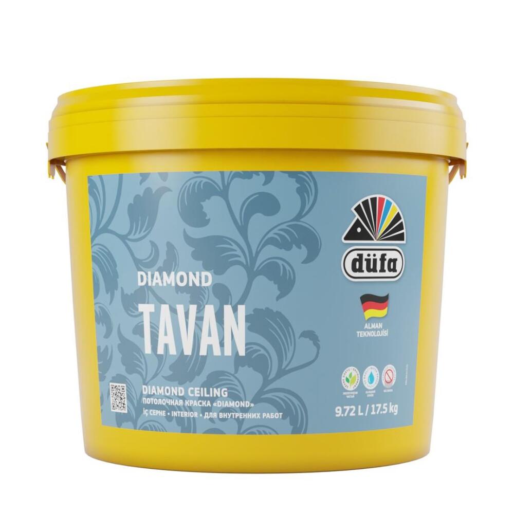 Düfa Diamond Mat Tavan Boyası Beyaz 17.5 l - 1