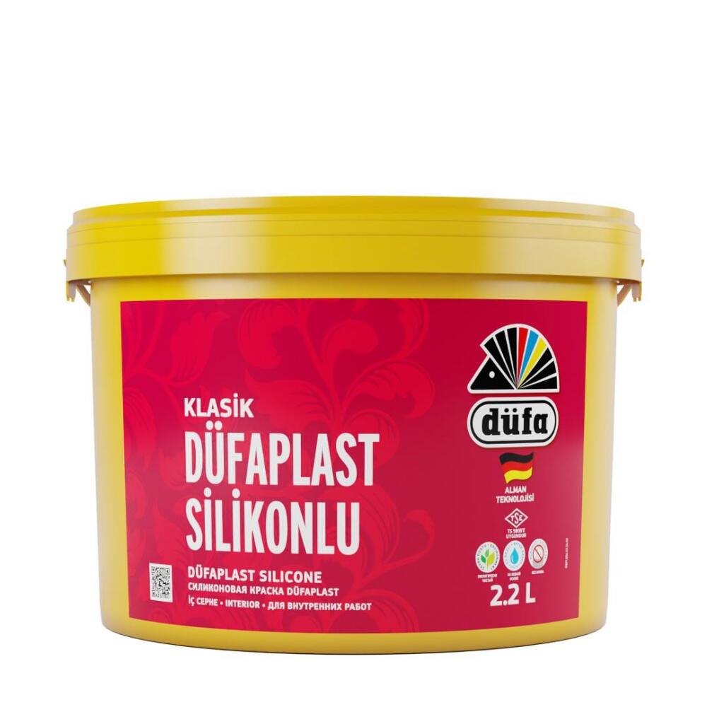 Düfa Klasik Düfaplast Silikonlu İç Cephe Duvar Boyası 1001 Beyaz 2.2 l - 1