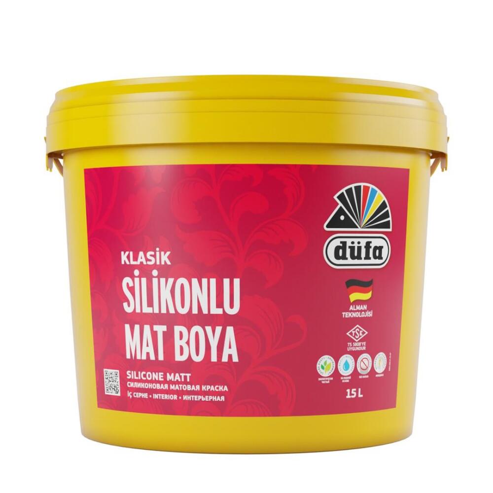 Düfa Klasik Silikonlu Mat İç Cephe Duvar Boyası 8431 Melek Kanadı 15 l - 1