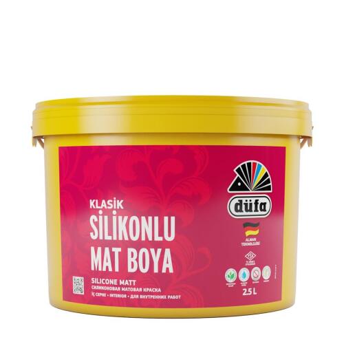 Düfa Klasik Silikonlu Mat İç Cephe Duvar Boyası 8431 Melek Kanadı 2.50 l - DÜFA