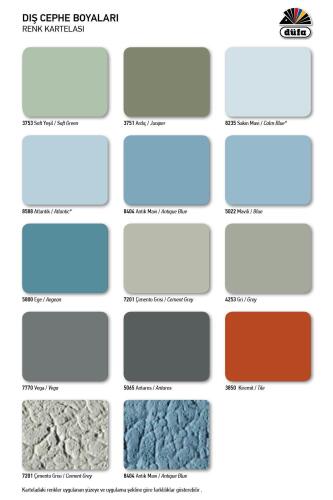 Düfa Silikonlu Düz Dış Cephe Duvar Boyası 4253 Gri 2.5 l - 6