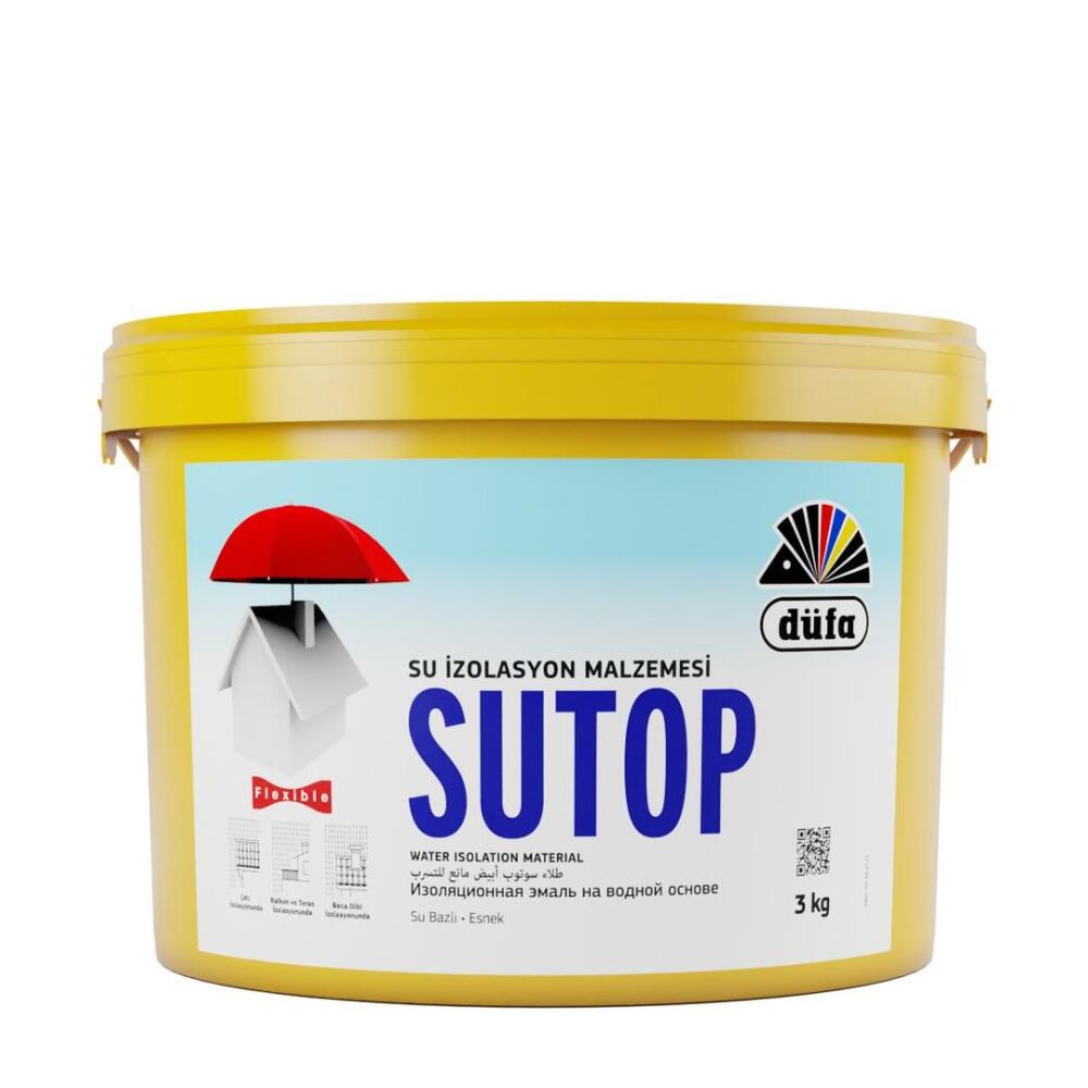 Düfa Sutop Su Kesici Boya Beyaz 3 kg - 1