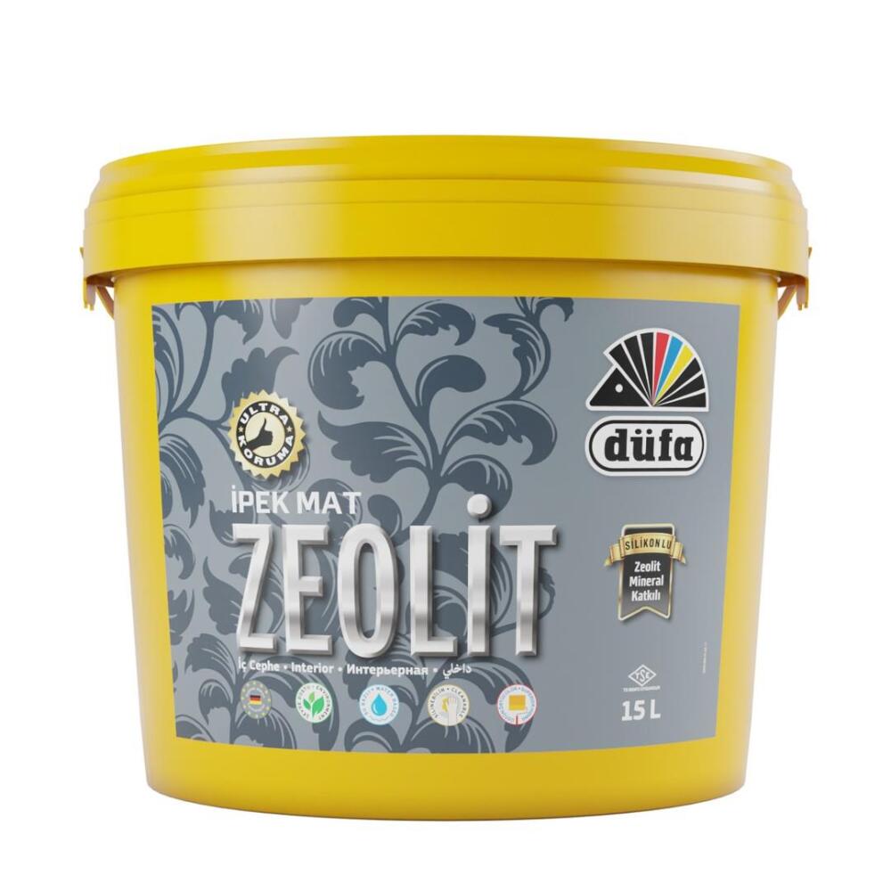 Düfa Zeolit İpek Mat İç Cephe Duvar Boyası 1001 Beyaz 15 l - 1