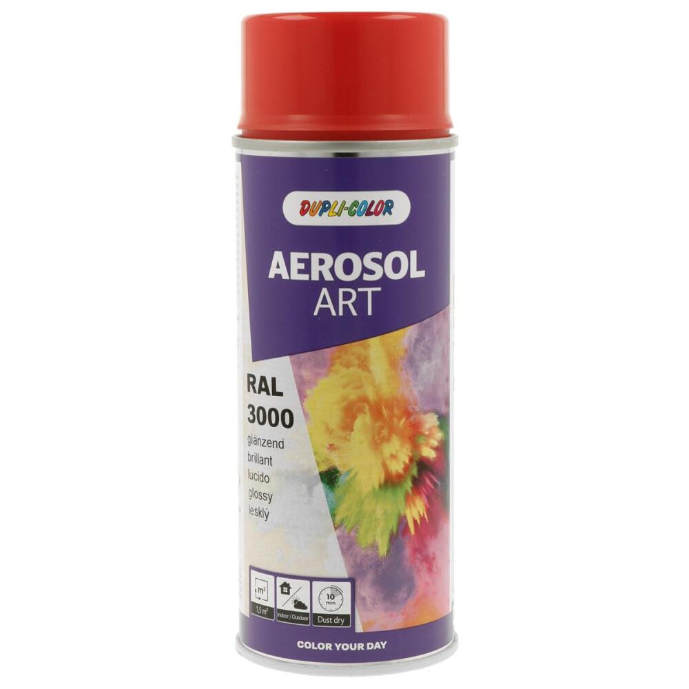 Dupli-Color Aerosol Art Ral 3000 Gl. 400 Ml (Alev Kırmızısı) - 1