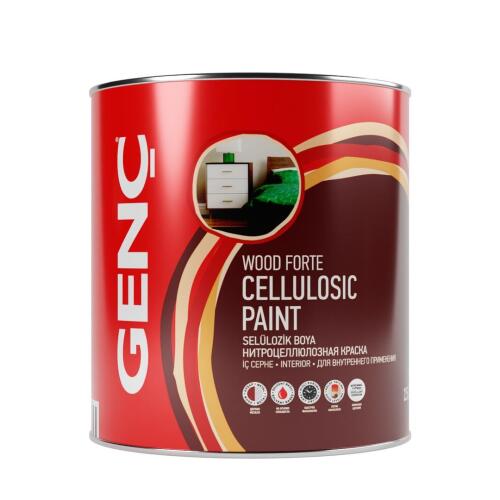 Genç Selülozik Parlak Ahşap Boyası 2183 Oksit Sarı 2.5 l - GENÇ