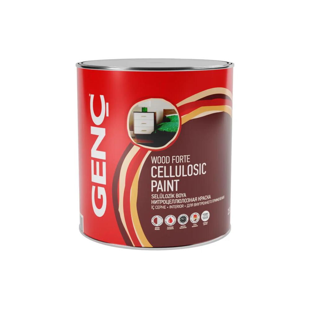 Genç Selülozik Parlak Ahşap Boyası 4175 Venge 2.5 l - 2