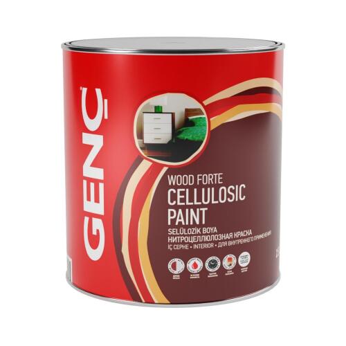 Genç Selülozik Parlak Ahşap Boyası 7111 Metalik Gri 2.5 l - 2