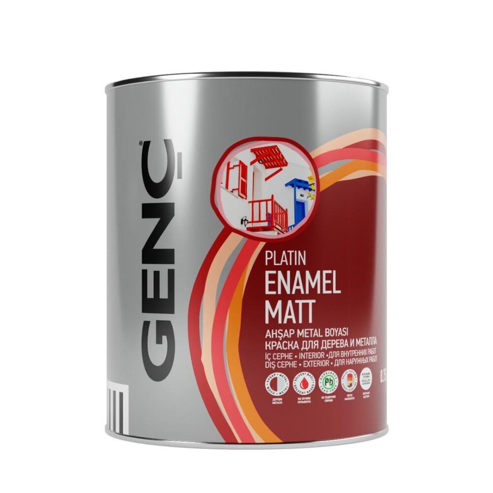 Genç Sentetik Ahşap Metal Boyası Siyah 0.75 l - 1
