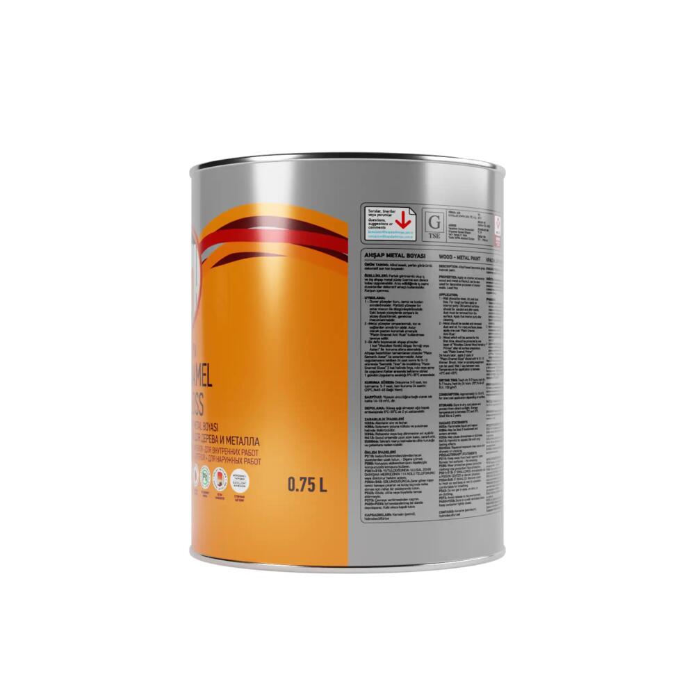 Genç Sentetik Parlak Ahşap Metal Boyası 1000 Beyaz 0.75 l - 3