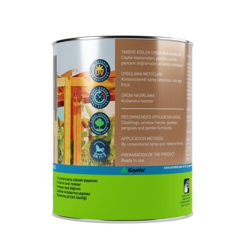 Woodsol Gemina Dış Mekan Ahşap Jel Vernik 1565 Java Burma 0.75 l - 4