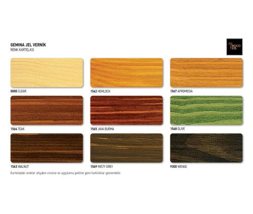 Woodsol Gemina Dış Mekan Ahşap Jel Vernik 1565 Java Burma 0.75 l - 5