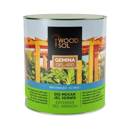 Woodsol Gemina Dış Mekan Ahşap Jel Vernik 1568 Olive 2.5 l - 2