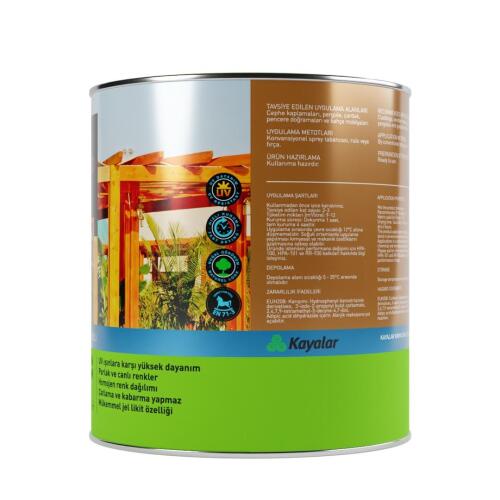 Woodsol Gemina Dış Mekan Ahşap Jel Vernik 1568 Olive 2.5 l - 4