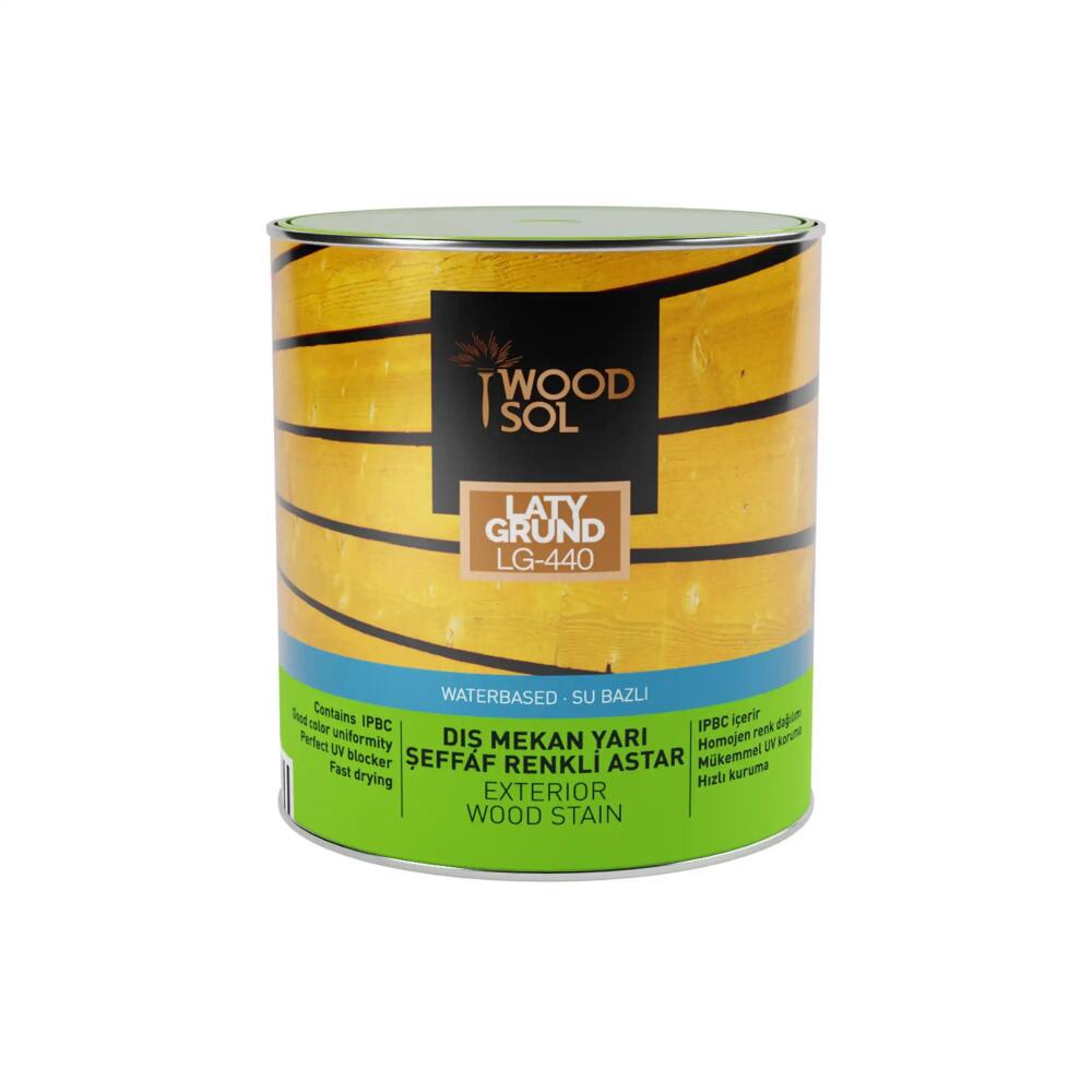 Woodsol Latygrund Dış Mekan Yarı Şeffaf Renkli Ahşap Astar 1554 Castagno 2.5 l - 2