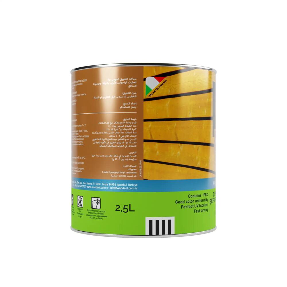 Woodsol Latygrund Dış Mekan Yarı Şeffaf Renkli Ahşap Astar 1554 Castagno 2.5 l - 3