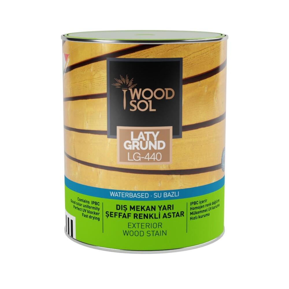 Woodsol Latygrund Dış Mekan Yarı Şeffaf Renkli Ahşap Astar 1570 Grey 0.75 l - 2