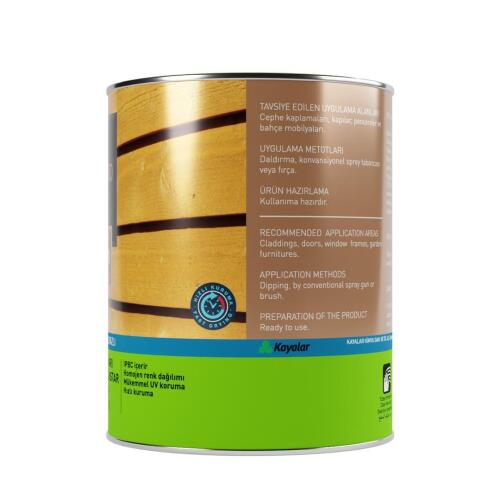 Woodsol Latygrund Dış Mekan Yarı Şeffaf Renkli Ahşap Astar 1570 Grey 0.75 l - 4