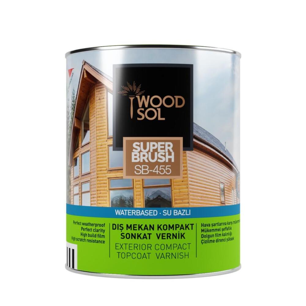Woodsol Superbrush Sonkat İpek Mat Ahşap Vernik Şeffaf 0.75 l - 1