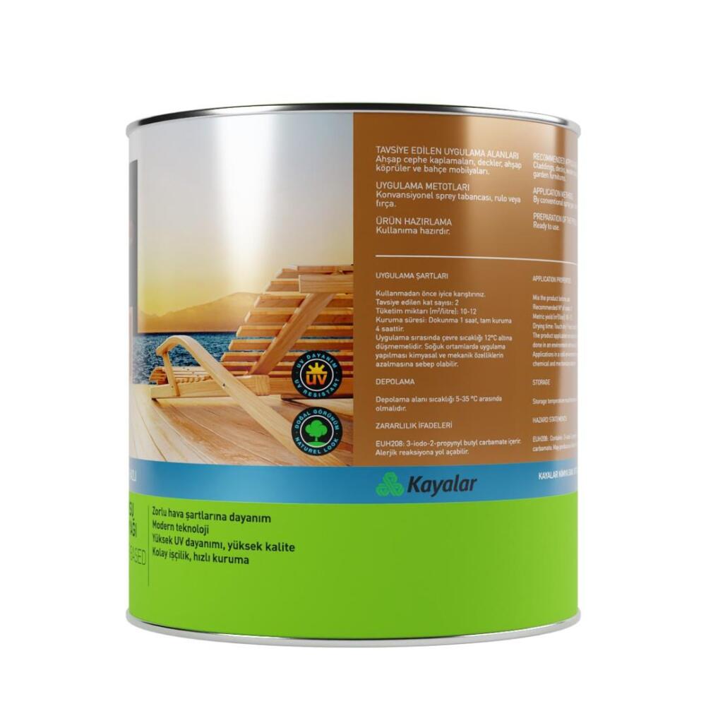 Woodsol Unideck Su Bazlı Ahşap Deck Yağı 0000 Clear 2.5 l - 1