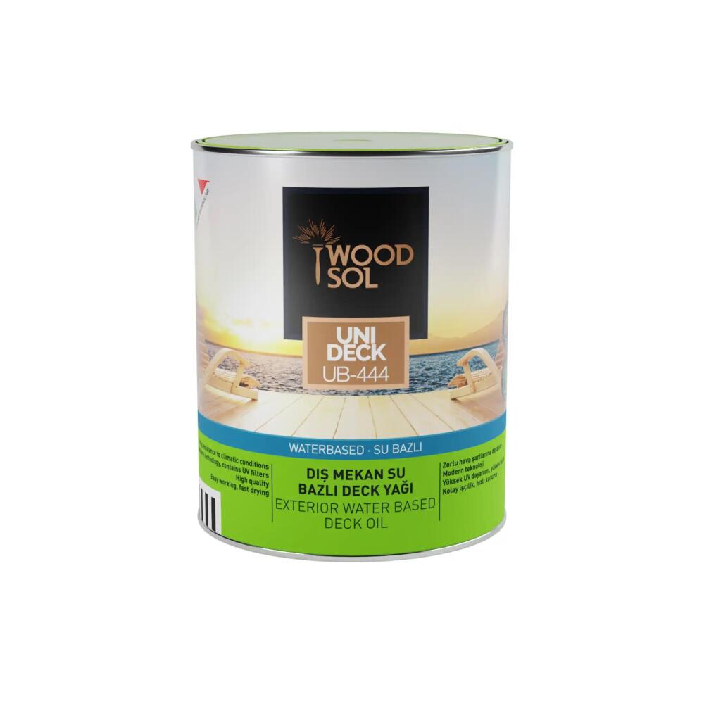 Woodsol Unideck Su Bazlı Ahşap Deck Yağı 1210 Pino 0.75 l - 2